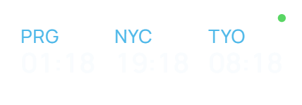 World Clock widget in NiveDock